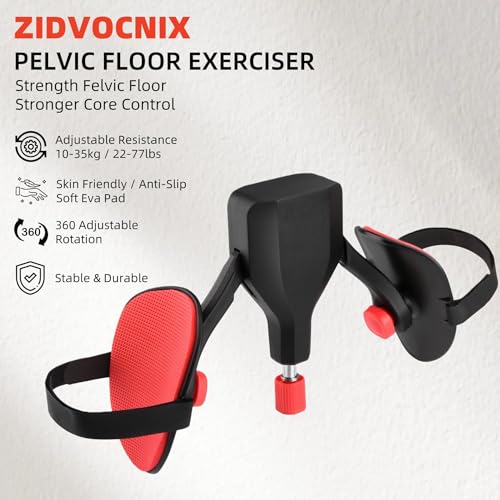 Image of Thigh Trainer, 22-77lbs Adjustable Inner Thigh Exerciser for Pelvic Floor Strengthening, Kegel Exercise Equipment for Women and Men, Leg Shaping, Yoga and Home Workout
