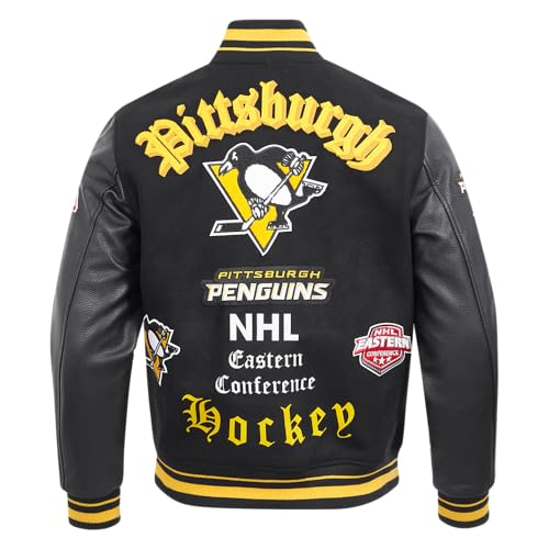 Image of Pro Standard Mens NHL Old English Varsity Jacket