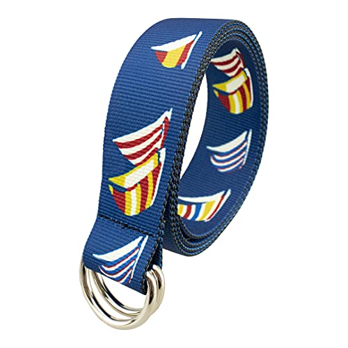 Thomas Bates D-Ring Sailing Belt (Blue Spinnaker)3