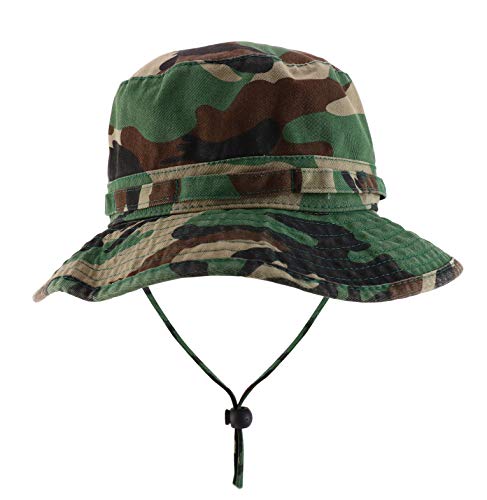 Armycrew Big Oversized Jungle Boonie Bucket Hat With Chin String Fits Upto Xxxl - Camo - Xl-2Xl #TOP1