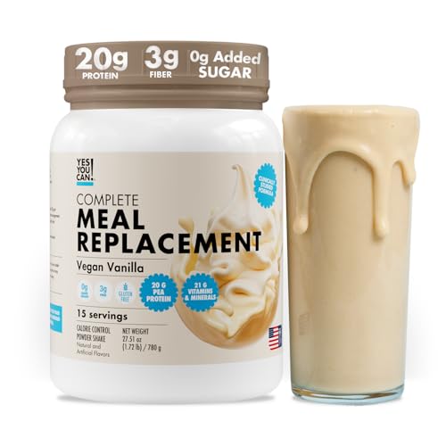 Yes You Can! Complete Meal Replacement, Vanilla, 20g Protein, 15 Servings