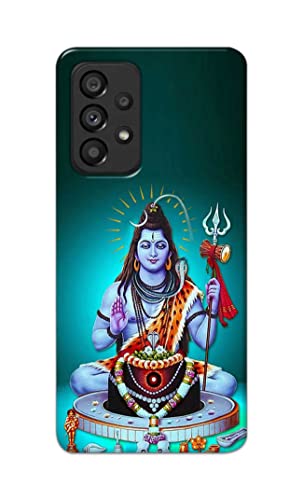 Image of Printed Hard Back Cover Case for Samsung Galaxy A53 5G Back Cover (Lord Shiva) -1803