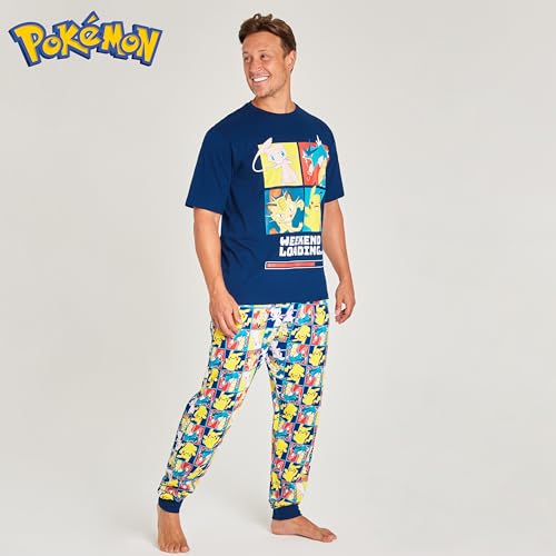 Pokemon Mens Pyjamas Set Nightwear T-Shirt & Long Bottoms PJs Lounge Wear for Men and Teenagers S-3XL - Gifts for Him4