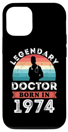 Carcasa para iPhone 15 Pro Regalos legendarios de 50 cumpleaños de Doctor nacido en 1974
