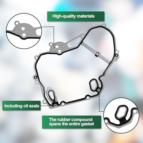 Image of Timing Cover Gasket Set Replace# 24435052 TCS46079 Compatible with 2002-2016 GMC Terrain, Chevy Equinox Malibu Cobalt HHR, Buick Regal Fit for 2.0L 2.2L 2.4L Engines, Timing Chain Gasket