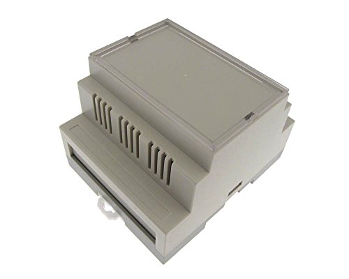 HQ Plastic Project Box Enclousure DIN Rail Mounting DIY 72x87x60mm 3pos - White
