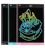 LCD Writing Tablet 8.5 Inch, Digital Writing Pads, Colour Screen, Graffiti Board, Drawing Writing Tablet (Pink)