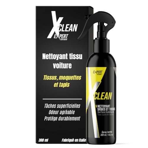 Nettoyant tissu voiture 300 ml - Concentré et économique - Élimine les saletés et tâches superficielles sans effort - Protège les tissus, moquettes,...