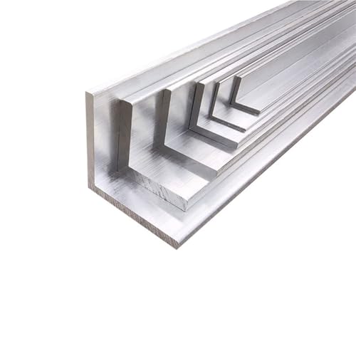 LAYUON Aluminum Angle Metal Degree Bar Corner Bracket Trim for Industrial Framing Furniture Construction Projects 12x18x2x500MM,10x10x1x500MM