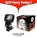 BBQ Grill LED Light 360-degree Swivel, Touch Sensitive, Heat-Resistant ABS Military Grade Material, Weather Resistant, Handle Mount Versatile LED Barbecue /Pit Light for Outdoor Grilling.