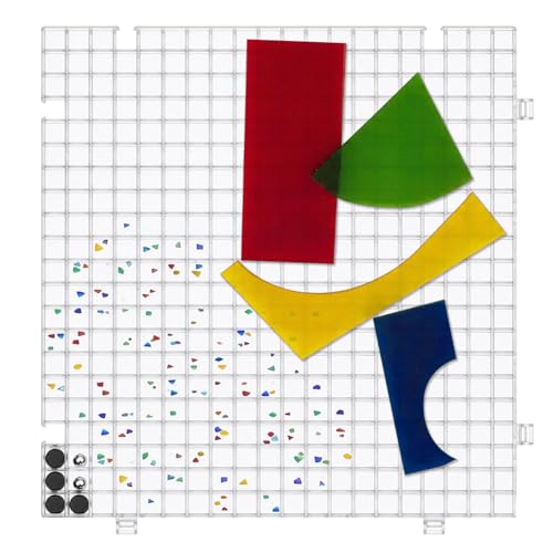 Stained Glass Cutting Mat for Crafting 11.5 X 11.5 Modular Grid Shard Catcher for Stained Glass Supplies and Tools Small Glass Cutting Board for a Safe Clean Workspace
