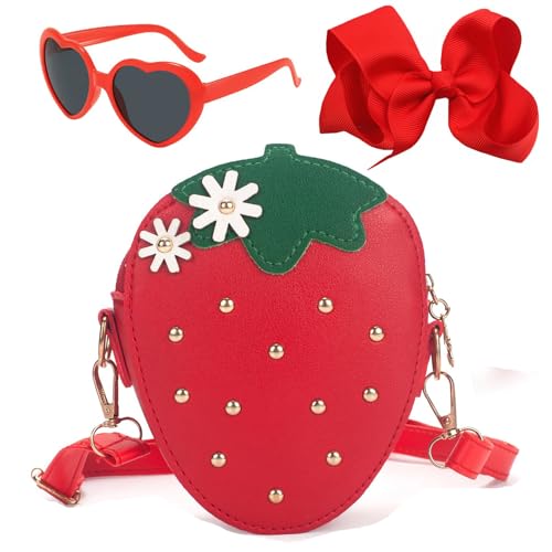Bolso de hombro para niños con perlas y forma de concha, minibolso bandolera infantil