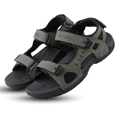 Image of FUEL Sandals & Floaters for Mens & Boys Comfortable & Lightweight Dailywear, Anti-Skid Flexible & Breathable for Running, Walking Stylish Casual Sandal for Outdoor Footwear For Gents (2112-04)