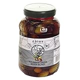 Enios Kalamata griega y aceitunas verdes mixtas (Jumbo y Gigant) - Enteras 1,6 kg