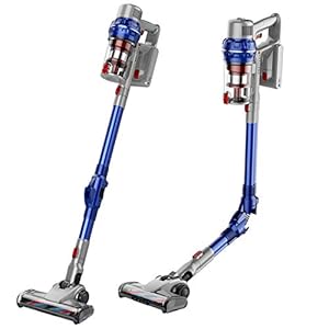HONiTURE Akku Staubsauger 26000Pa Starke Saugkraft, Kabelloser Stabstaubsauger Akkusauger beutellos, Abnehmbarer Akku…