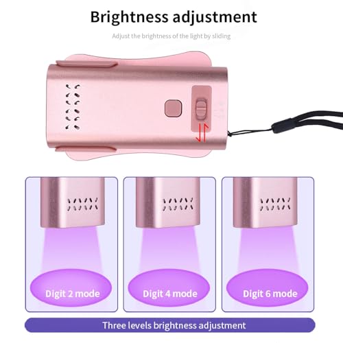 Lampe LED portable de séchage rapide pour extensions capillaires avec support rotatif ajustable - 2