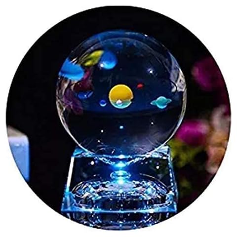 Lámpara LED de bola de cristal 3D FIMAGO modelo sistema solar Cover