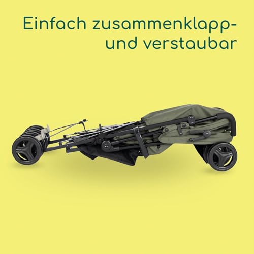 Bebeconfort Rainbow, Kinderwagen, Kompakt und Wendig, 6 Monaten bis 4 Jahre, bis zu 22 kg, Mineral Green