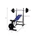 Banco de pesas ajustable para gimnasio casero, banco con mancuernas, cama de...
