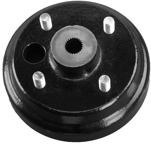 Miniatura 8 de Roykaw EZGO TXT - Conjunto de tambor de freno y buje con tuercas de llanta para modelos eléctricos de 1982 a 1993 y carrito de golf de 2 ciclos a