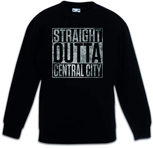 Sweat-shirt Straight Outta Central City pour enfants en noir