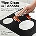 Precision Fit Stove Top Protector for GE 30” 5-Burner Gas Range, Compatible with Models PGP7030SLSS, PGP9030SLSS - Reusable, Non-Stick Teflon Coating & Easy Clean Splatter Guard