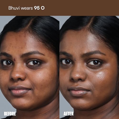 Image of FAE Beauty Face Card 4-in-1 Super Serum Skin Tint | Hydrates, Primes, Provides Coverage & Protects with SPF | Lightweight, Dewy Finish | 30 Shades for Indian Skin Tones | Shade - 95O - Warm Olive