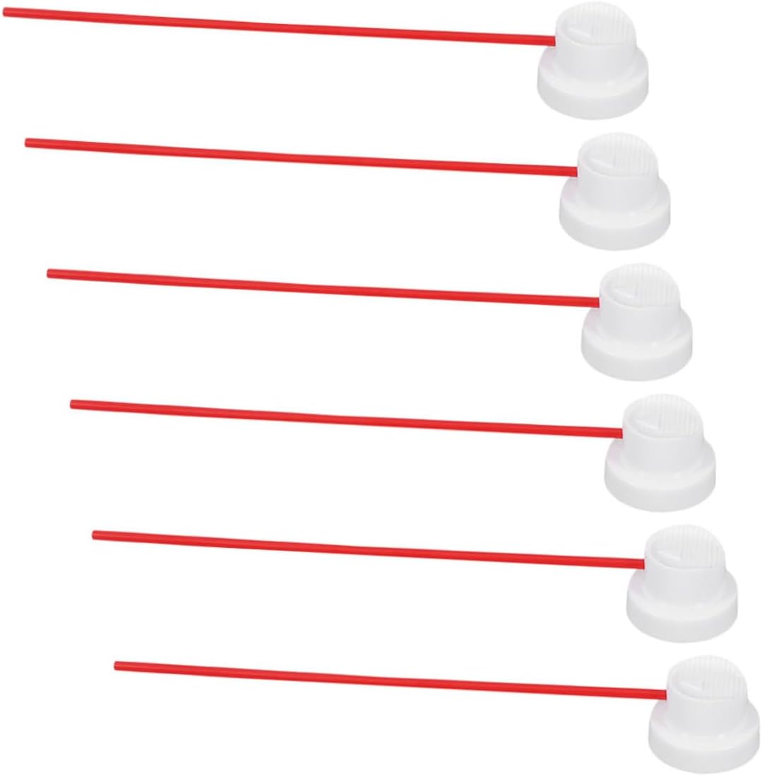 Angoily Spray can Nozzle Replacement Kit with 6 Flexible Extension Tubes for Precise Spray can Straw Application Compatible with Aerosol Valves for Oil Cleaner Maintenance and Fluid Dispensing