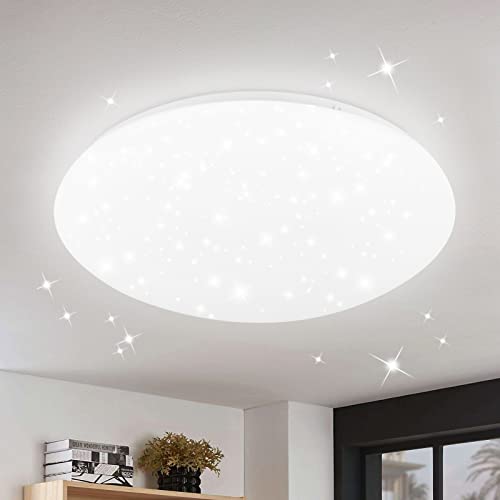 ZMH Deckenlampe LED Deckenleuchte Schlafzimmer - Ø30cm Schlafzimmerlampe Sternenhimmel Küchenlampe Rund 18W Badezimmer Deckenbeleuchtung Badezimmerlampe IP44 6500K für Wohnzimmer Kinderzimmer Küche ZMH Deckenlampe LED Deckenleuchte Schlafzimmer - Ø30cm Schlafzimmerlampe Sternenhimmel Küchenlampe Rund 18W Badezimmer Deckenbeleuchtung Badezimmerlampe IP44 6500K für Wohnzimmer Kinderzimmer Küche