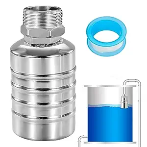 Auto Water Level Control Valve: 304 Stainless Steel Water Level Control Float Valve, Automatic Water Level Controller for Water Tank, Upper water intake Mini Floating Ball Valve Aquariums,Water Trough