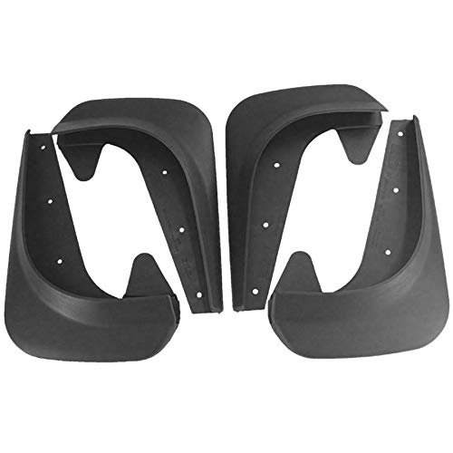 4 piezas universales para guardabarros de coche, protección salpicaduras, apto para SUV y Sedán, negro