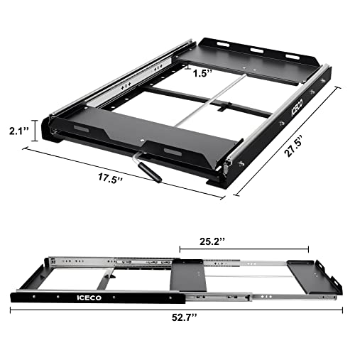 Image of ICECO Slide Mount for JP Pro Series Portable Refrigerator Freezer, Car Fridge Freezer Slide (Slide for JP30 Pro /JP40 Pro /JP50 Pro)