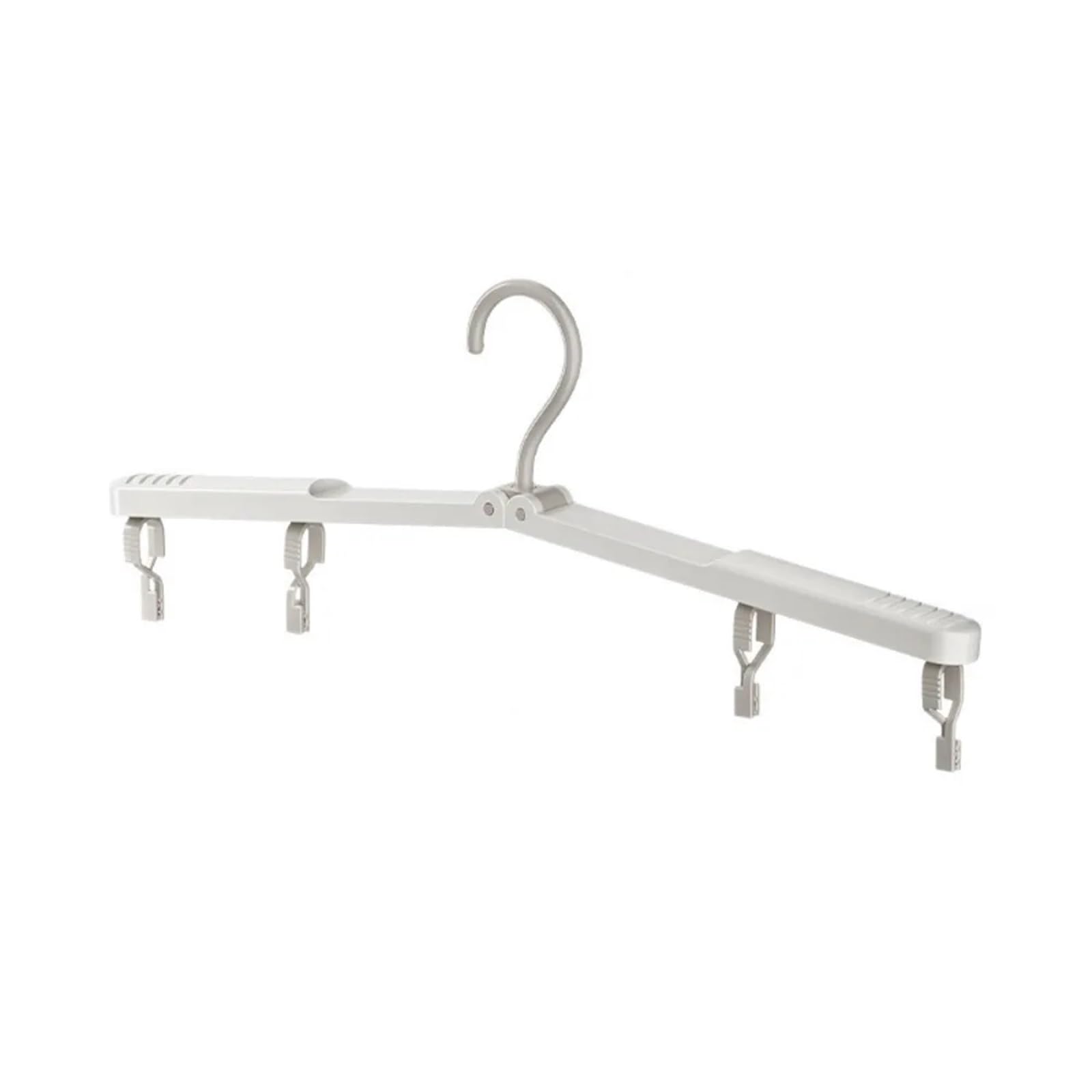 Travel Hangers With Clip Foldable Clothes Hanger Multi-functional Portable Travel Rack Plastic Space Saving Drying Tools(5PCS White)