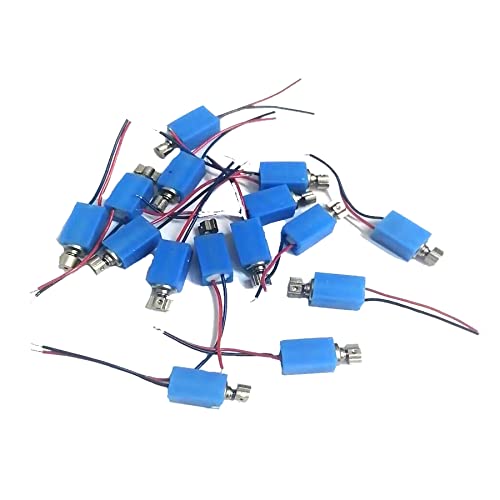 DC 3V Vibration Motor 15Pcs 4X 8mm 5400RPM Pager Cell Phone Micro Vibration Motor (Blue) image 4