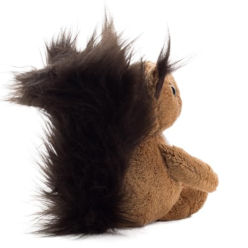 Plüsch Eichhörnchen „Luzy“ – Schaffer 5690 - Kuscheltier Eichhörnchen - weich & flauschig - Stofftier für Babys & Kinder ab 0 Jahren – waschbar - Größe S - 18 cm - braun