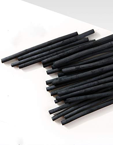 YYMIYU Willow Charcoal Bar 4-5mm Sketch Sketch Charcoal Pen 25pcs/Cylinder Extra Thick Charcoal Pen
