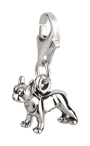 Charm Pendentif Chien Boston Terrier 2 Argent sterling 925/1000
