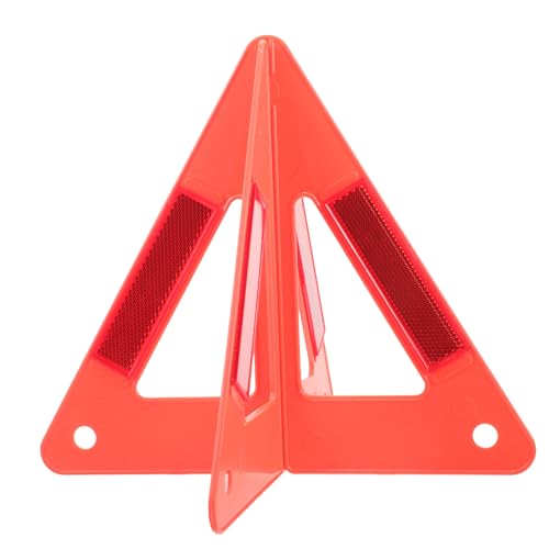 Parliky Kit de Seguridad Vial Reflectante Triángulo Plástico para Coche Señal de Advertencia de Emergencia Resistente y Visible para y Averías Carretera