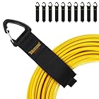 Verlängerungskabel-Organizer & Aufhänger (10er Pack). Flexible Klettbänder mit Dreieckschnalle für Kabel, Seile, Schläuche. Organisation und Aufbewahrung in Haus, Garage und Werkstatt，Designpatent