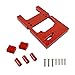NIDUNO Support de Montage Fixe d'alliage d'aluminium for WPL C24 C14 B16 B36 1/16 RC Auto MN d90 9 9s Mettez à Niveau des pièces de Rechange en métal (Couleur : Rouge)