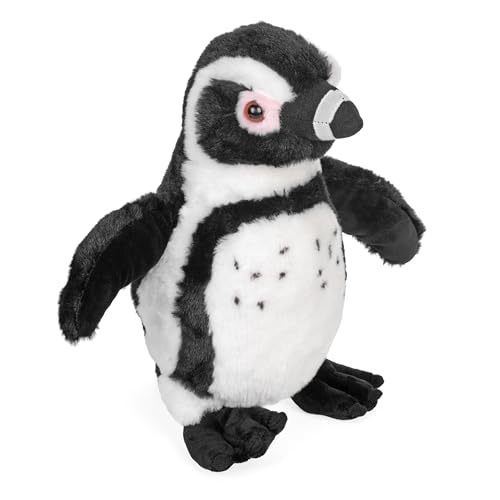 WILD REPUBLIC Cuddlekins Schwarzer Fußpinguin, Stofftier, Baby-Geschenk für Mädchen und Jungen, Kinder Plüschtier, Kuscheltier Für Babys, Spielzeug aus Recyclingmaterial, 30 cm