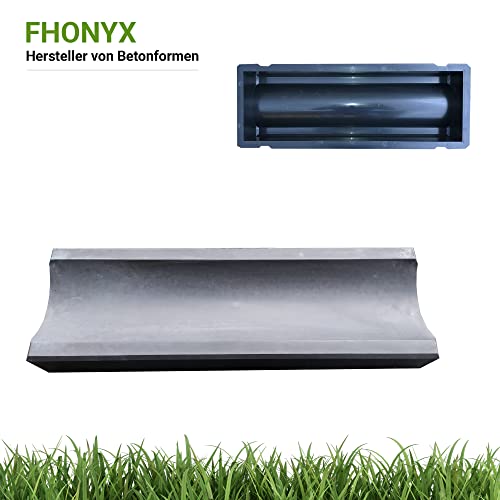 FHONYX 2 Stück Gießform Pflasterform Schablone für Beton 50x16x6cm, Trog, Ablauf, Entwässerungsrinne, Gartendekoration, Bodenbelag Platten, schalungsformen, DIY, Gehweg, Pflastersteine, Gießen