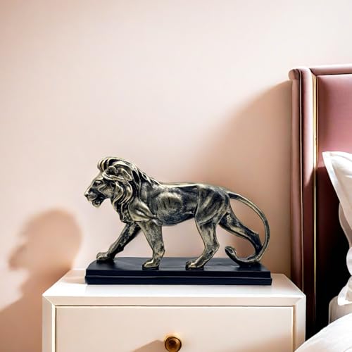 Estatua de León de Resina de 10 Pulgadas para Decoración miniatura 5
