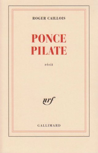 PONCE PILATE (BLANCHE) [French] 2070211568 Book Cover
