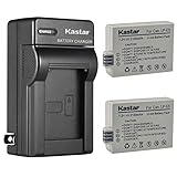 Kastar 2-Pack Battery and AC Wall Charger Replacement for Canon LP-E5, LC-E5, LC-E5C, LC-E5E Charger, EOS Rebel, EOS 450D Cameras