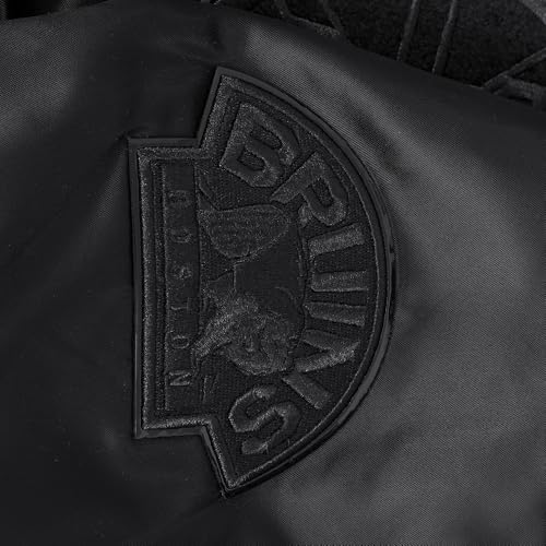 Image of Pro Standard NHL mens Mens Nhl Classic Triple Black Satin Jacket
