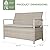 Grand patio Outdoor Storage Bench Deck Box with Olefin Cushion, Wicker Deck Box with Water Resistant Bag, Outdoor Seating for Front Porch, Store Garden Tools and Pool Storage (Warm Gray)