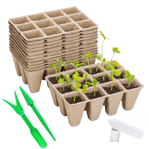 VEKLIQ 20 Piezas 240 Celdas Bandeja de Germinación