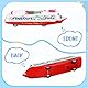 Toyvian 5 Stück Kreuzfahrtschiff Modell Spielzeug - Pull Back Boot Aus Kunststoff Realistisches Design Lernspielzeug für Kinder Jungen Und Mädchen, Zufällige Farben, 16cm