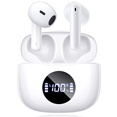 Olatoo Wireless Earbuds, Bluetooth 5.3 Headphones With Charging Case, Touch Control In-Ear Stereo Earphones With Mic For Android/Ios Cellphone, Sweatproof Cordless Earphones For Running Workout #TOP21